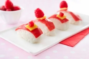 Image recette Sushi en gelée de framboise