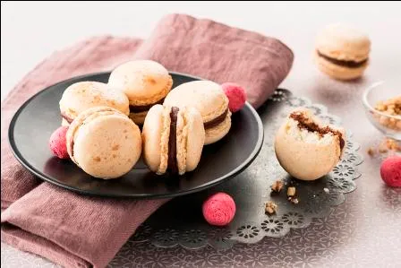 Image recette Macaron chocolat-noisettes grillées