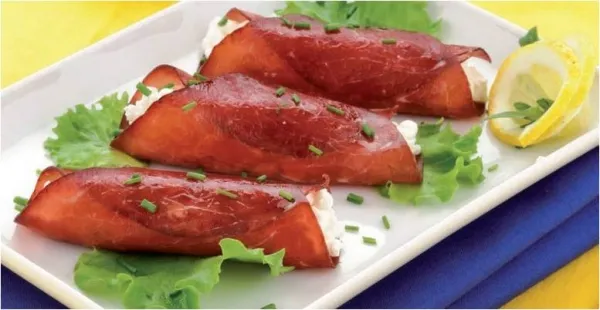 Image recette Filet de cabillaud en chemise de viande des Grisons