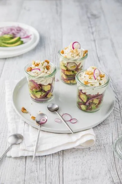 Verrine fraicheur avocat-grison