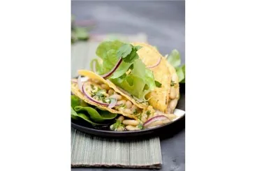 Image recette Tacos aux flageolets et gremolata à la coriandre
