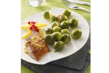 Image recette Filet de saumon et choux de Bruxelles